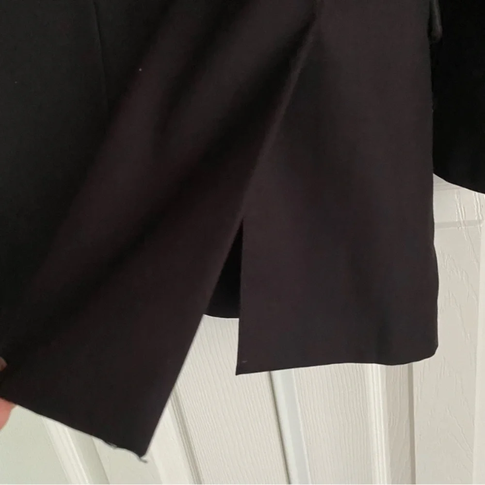 Carven Black Wool/Silk Blend Blazer Size 18